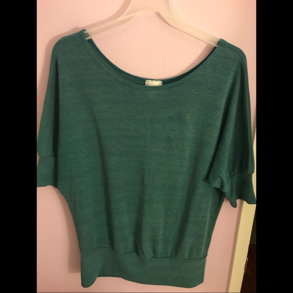 Forest Green Off-The-Shoulder Sweater!
